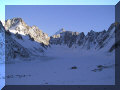 The upper Argentiere Glacier Valley (61401 bytes)